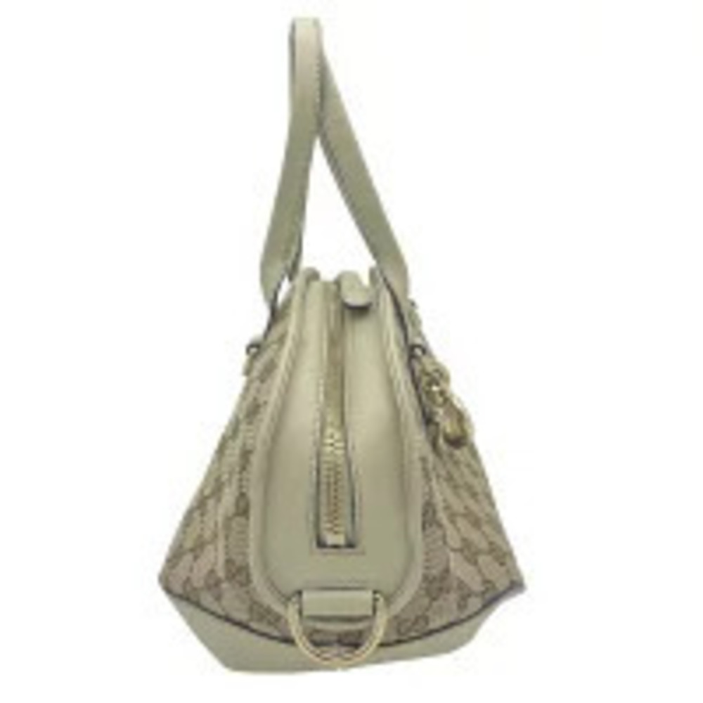 Gucci Bag Bamboo Boston GG Canvas Handbag Heartbit